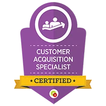 customer acquisition specialist certificate