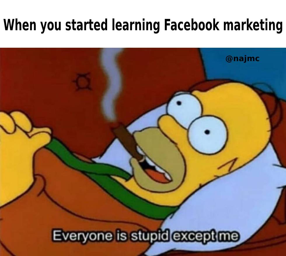 Facebook marketing meme